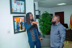 The Directorate hosted award-winning reggae musician Rocky Dawuni, engaging him in discussions on culture, youth empowerment, and creative collaboration opportunities.
